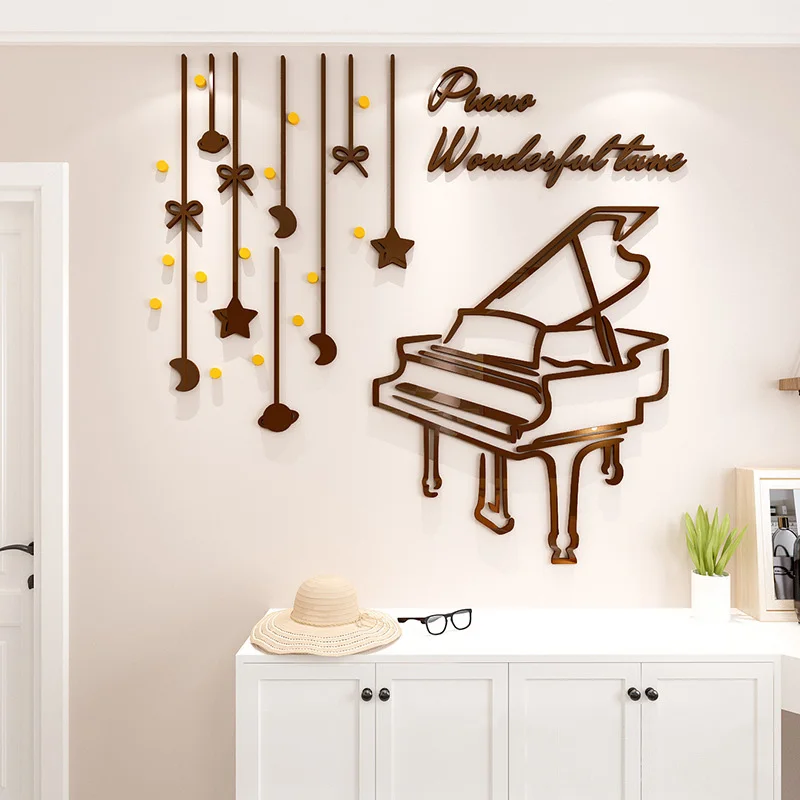 3D Acrylic Wall Stickers Music Background Wall Piano Note Decoration Self-adhesive Art Washable Decorative Paintings
3D Acrylic Wall Stickers Music Background Wall Piano Note Decoration Self-adhesive Art Washable Decorative Paintings