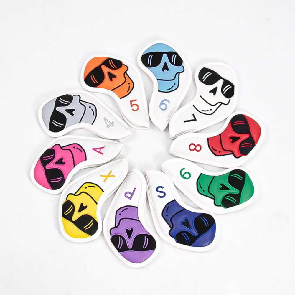 10Pcs Golf Head Covers Faux Leather Waterproof Golf Iron Cover Golf Iron Head Protection Sleeve Wedge Cover Golf Accessories
10Pcs Golf Head Covers Faux Leather Waterproof Golf Iron Cover Golf Iron Head Protection Sleeve Wedge Cover Golf Accessories