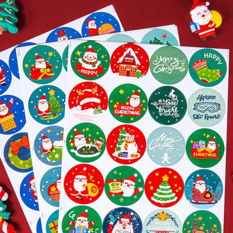 60pcs/3 sheets Merry Christmas Stickers 4cm Round Adhesive Decorative Labels for Holiday Cards Party Gift Bag Box Envelope Seal
60pcs/3 sheets Merry Christmas Stickers 4cm Round Adhesive Decorative Labels for Holiday Cards Party Gift Bag Box Envelope Seal