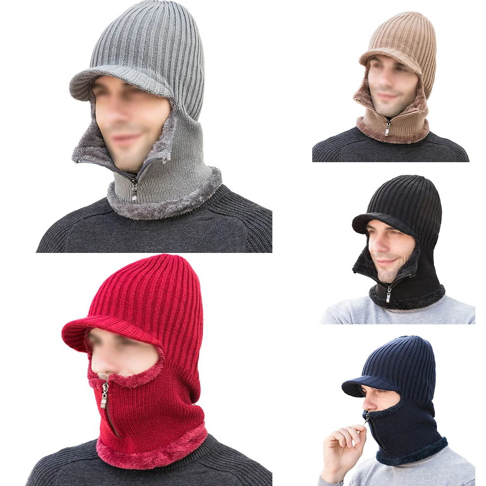 1pc Autumn Winter Hat For Men Outdoor Pullover With Velvet Scarf Hooded Knitted Neck Warmer Plush Fluffy Beanies Hats Wool
1pc Autumn Winter Hat For Men Outdoor Pullover With Velvet Scarf Hooded Knitted Neck Warmer Plush Fluffy Beanies Hats Wool