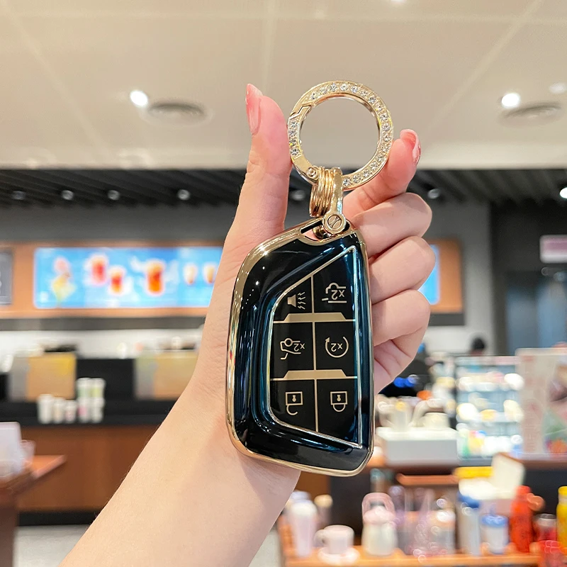 6 Buttons New TPU Remote Car Key Case Cover Shell For Cadillac Escalade 2020 2021 2022 Holder Keychain Fob Accessories
6 Buttons New TPU Remote Car Key Case Cover Shell For Cadillac Escalade 2020 2021 2022 Holder Keychain Fob Accessories