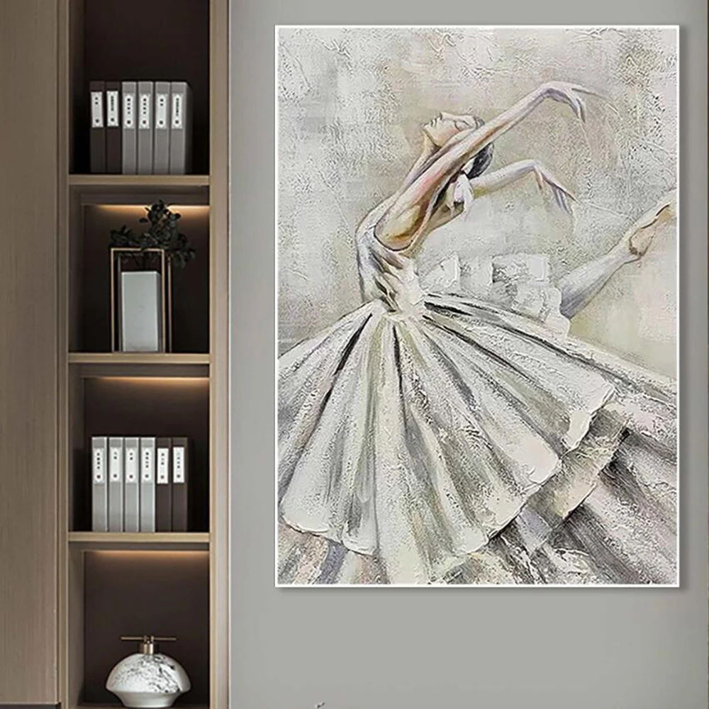 Handmade Oil Paintings Ballerina Girl Oil Painting Abstract Ballerina Canvas Art Living Room Hallway Bedroom Decorative Painting
Handmade Oil Paintings Ballerina Girl Oil Painting Abstract Ballerina Canvas Art Living Room Hallway Bedroom Decorative Painting