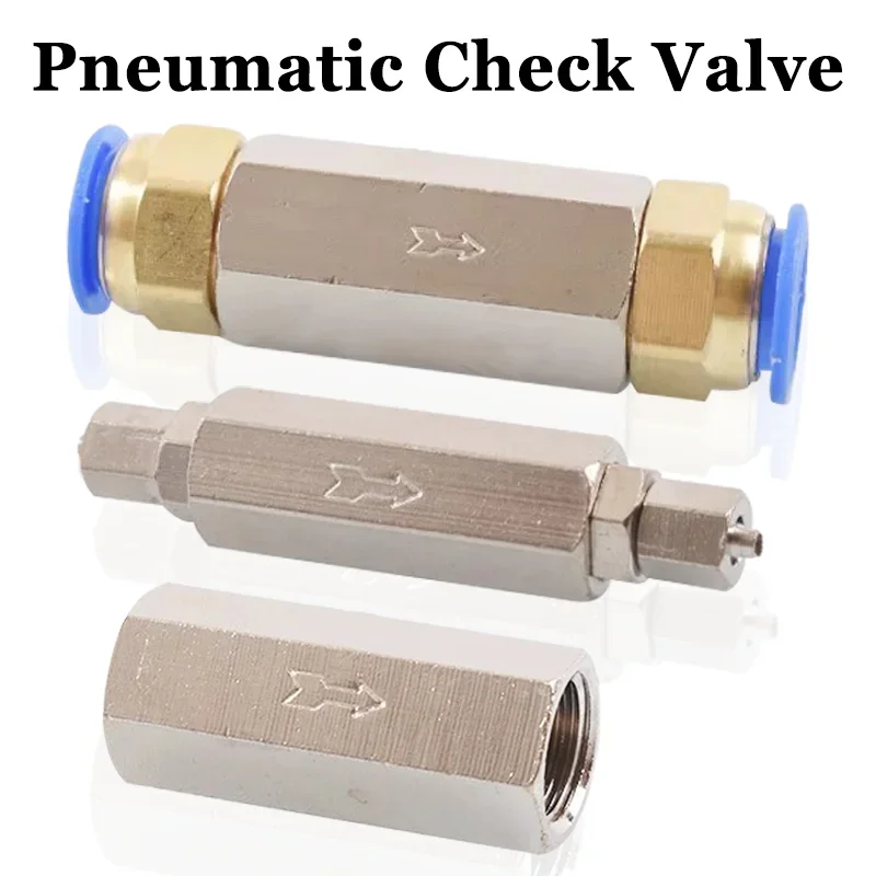 5pcs Brass Pneumatic Check Valve 6mm 8mm 10mm 12mm 1/4 OD Hose Full Port One Way Non-return Valve For Air Compressor
5pcs Brass Pneumatic Check Valve 6mm 8mm 10mm 12mm 1/4 OD Hose Full Port One Way Non-return Valve For Air Compressor