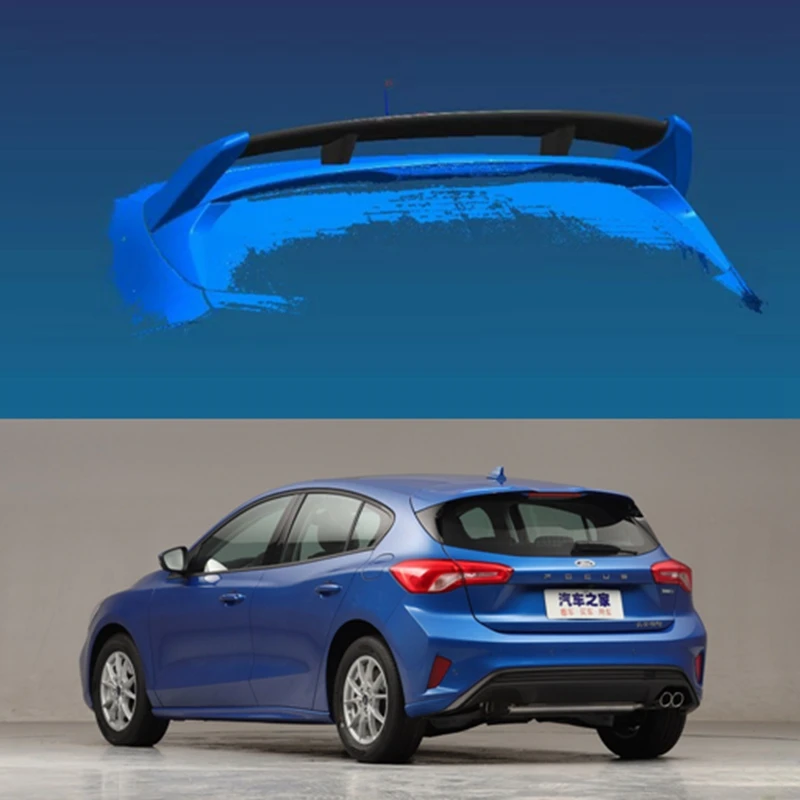 

For Ford Focus RS Spoiler 2018+ High Quality ABS Material Car Rear Wing Primer Color Rear Spoiler