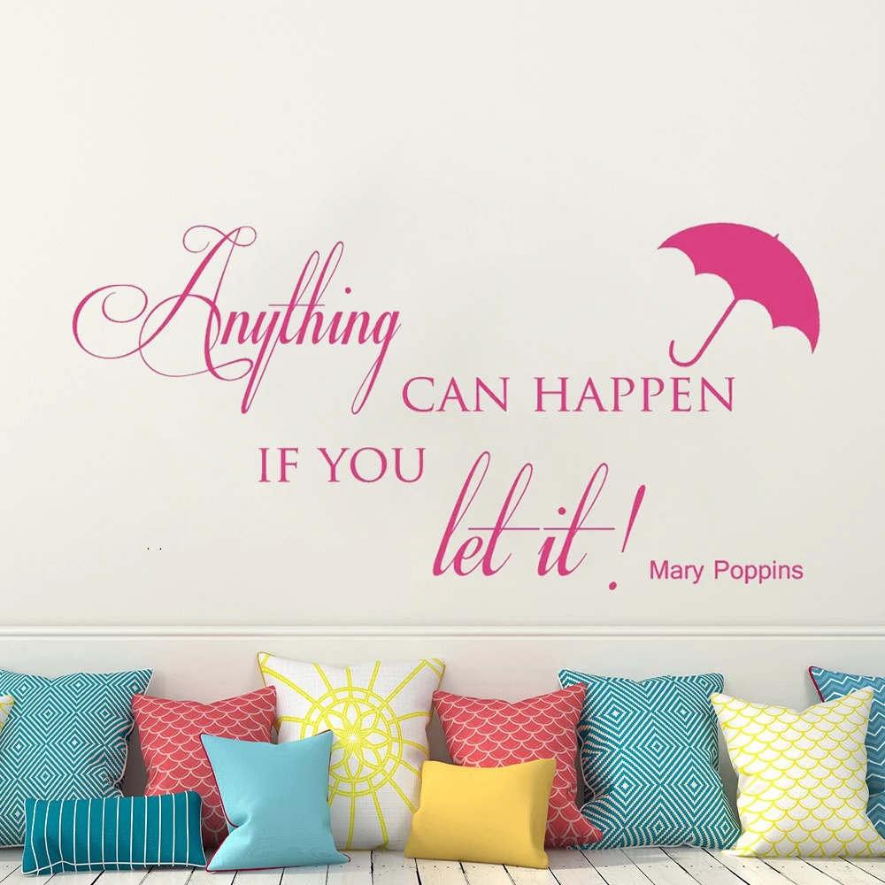 Anything Can Happen If You Let It! Quotes Wall Stickers Vinyl Decals For Livingroom Bedroom Decor Murals Removable Poster HJ1735
Anything Can Happen If You Let It! Quotes Wall Stickers Vinyl Decals For Livingroom Bedroom Decor Murals Removable Poster HJ1735