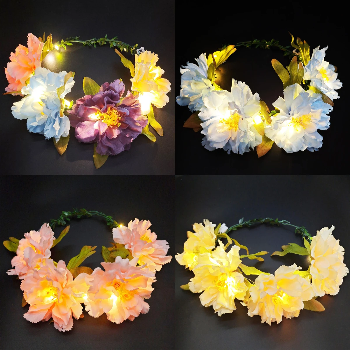 Simulated Flower Hair Hoop Dress Headwear Wreath Holiday Accessories Warm White Headband
Simulated Flower Hair Hoop Dress Headwear Wreath Holiday Accessories Warm White Headband