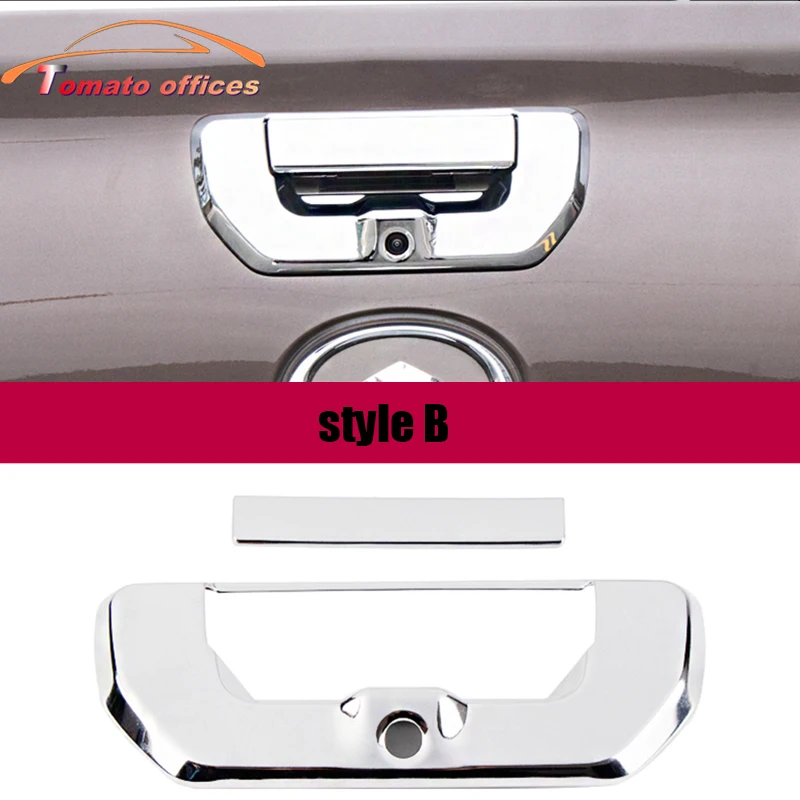 

ABS Chrome Rear Boot Trunk Door Handle Cover Bowl Insert Trim Molding For Great Wall Cannon GWM Poer Ute 2021 2022 Accessories