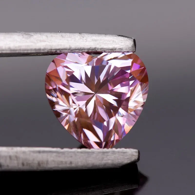 Heart Shape Sakura Pink GRA Certificate with Moissanite Stone Gemstone for Jewelry Making Material Passed Diamond Tester
Heart Shape Sakura Pink GRA Certificate with Moissanite Stone Gemstone for Jewelry Making Material Passed Diamond Tester