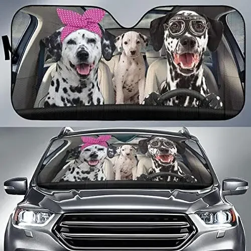 Funny Dalmatian Driving Headband and Eyeglasses Dog Family Summer Car Sunshade, Gift Idea for Dalmatian Lover, Car Windshield Du
Funny Dalmatian Driving Headband and Eyeglasses Dog Family Summer Car Sunshade, Gift Idea for Dalmatian Lover, Car Windshield Du