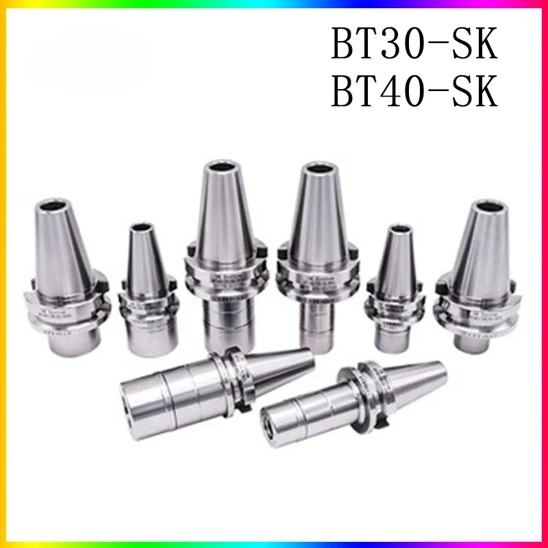 

NEW High Precision BT-SK knife shank BT30 BT40 SK10 SK16 60L 90L Tool Holder Collet Chuck CNC machining center spindle tool