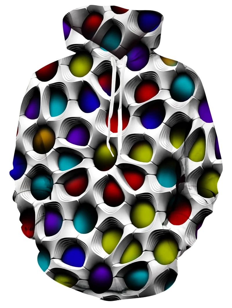 

Толстовка унисекс с 3D принтом, пуловер с капюшоном и карманом, удобная уличная одежда свободного покроя