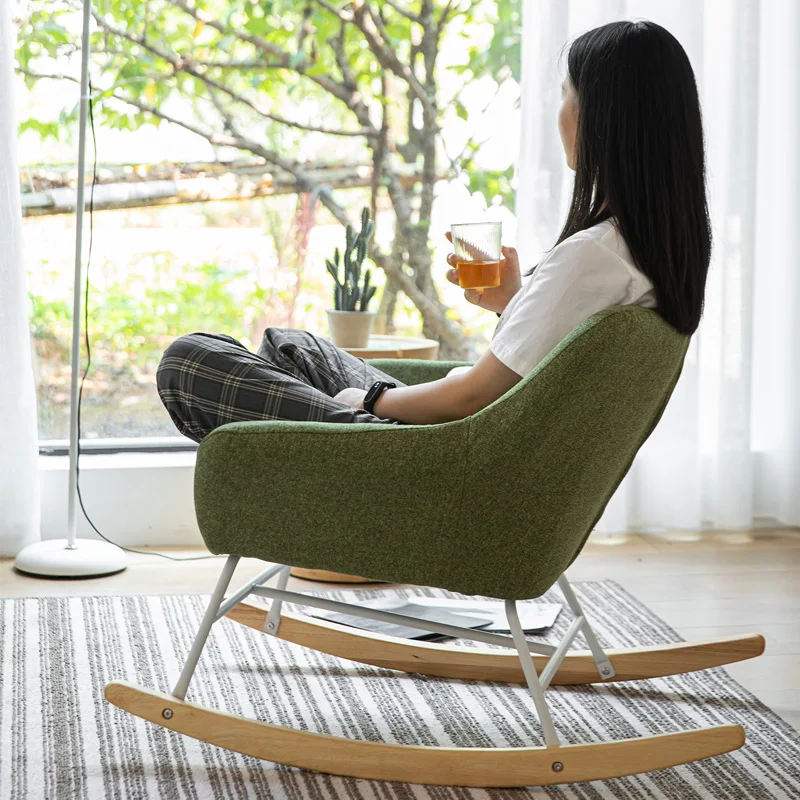 

Кресло-качалка для домашней гостиной, для взрослых и балкона, для спальни, кресло для отдыха, для маленькой квартиры, кресло-качалка для отдыха и сна