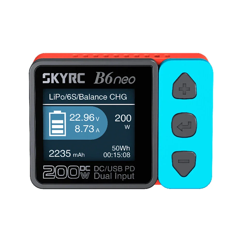 Умное зарядное устройство SkyRC B6neo DC 200 Вт PD 80 Вт, балансирующее зарядное устройство для литий-полимерных аккумуляторов, разрядник
Умное зарядное устройство SkyRC B6neo DC 200 Вт PD 80 Вт, балансирующее зарядное устройство для литий-полимерных аккумуляторов, разрядник