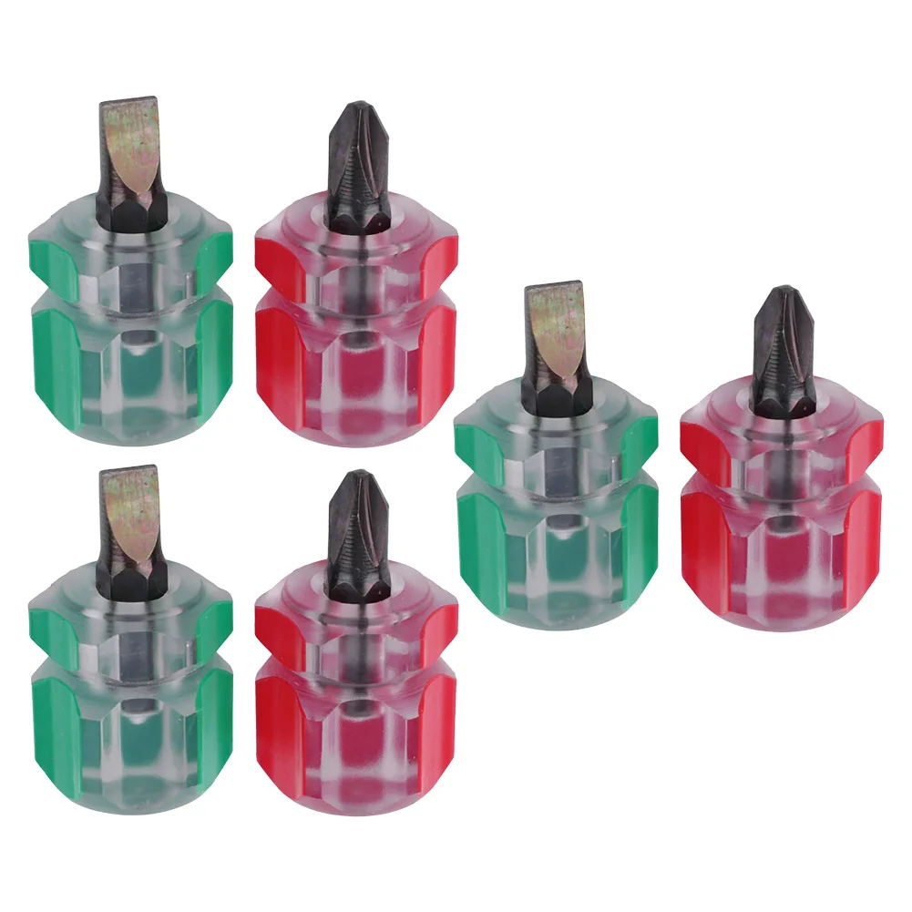 2/6PCS Mini Stubby Flat Head Screwdriver Sewing Machine Cross-head Short Screwdriver DIY Transparent Handle Repair Tools
2/6PCS Mini Stubby Flat Head Screwdriver Sewing Machine Cross-head Short Screwdriver DIY Transparent Handle Repair Tools