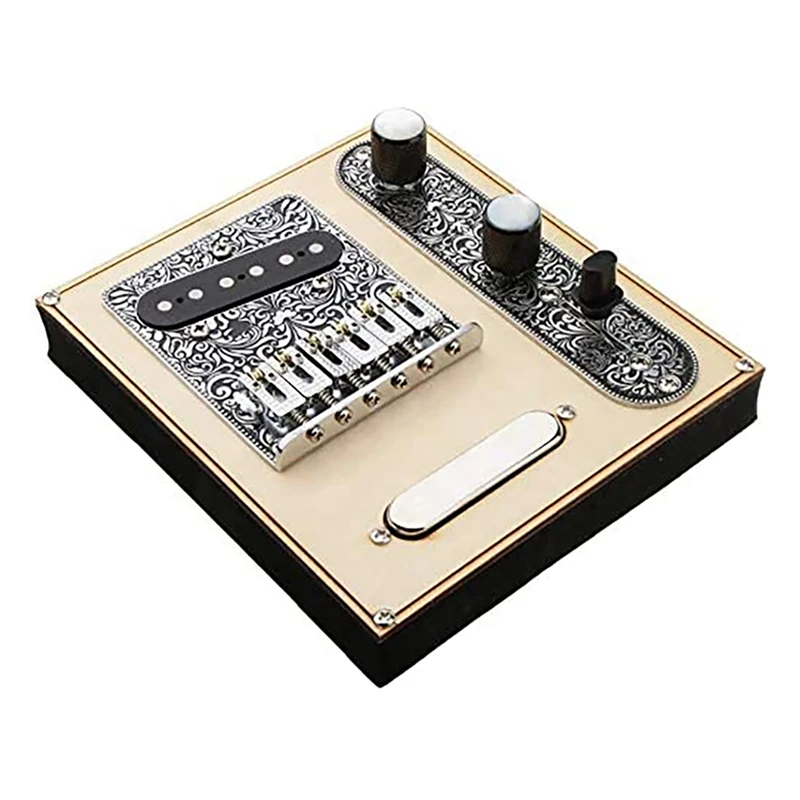 6 Strings Saddle Bridge Plate,3 Way Switch Control Plate,Neck Pickup Set For Telecaster Electric Guitars Parts 
6 Strings Saddle Bridge Plate,3 Way Switch Control Plate,Neck Pickup Set For Telecaster Electric Guitars Parts