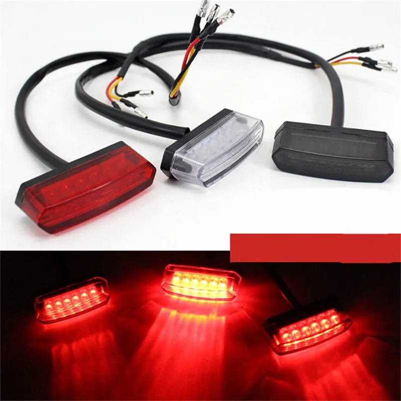 Universal 12V Motorcycle Rear Brake LED Tail Stop Light Lamp for Dirt Taillight Rear License Plate Light Decorative Lamp
Universal 12V Motorcycle Rear Brake LED Tail Stop Light Lamp for Dirt Taillight Rear License Plate Light Decorative Lamp