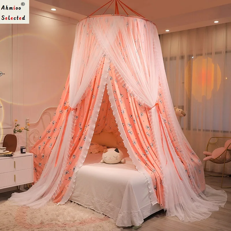 Floral Elegant Bed Canopy for Girls & Adults, Luxurious Double Layer Bed Curtain Canopy Drapes, Round Dome Lace Princess Canopy
Floral Elegant Bed Canopy for Girls & Adults, Luxurious Double Layer Bed Curtain Canopy Drapes, Round Dome Lace Princess Canopy