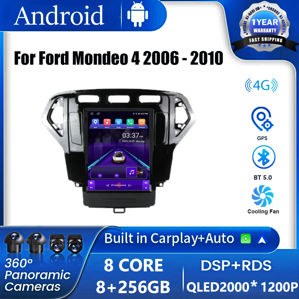 For Ford Mondeo 4 2006 - 2010 For style screen Car Radio Multimedia Video Player Navigation GPS Android 14 No 2din 2 din dvd
For Ford Mondeo 4 2006 - 2010 For style screen Car Radio Multimedia Video Player Navigation GPS Android 14 No 2din 2 din dvd