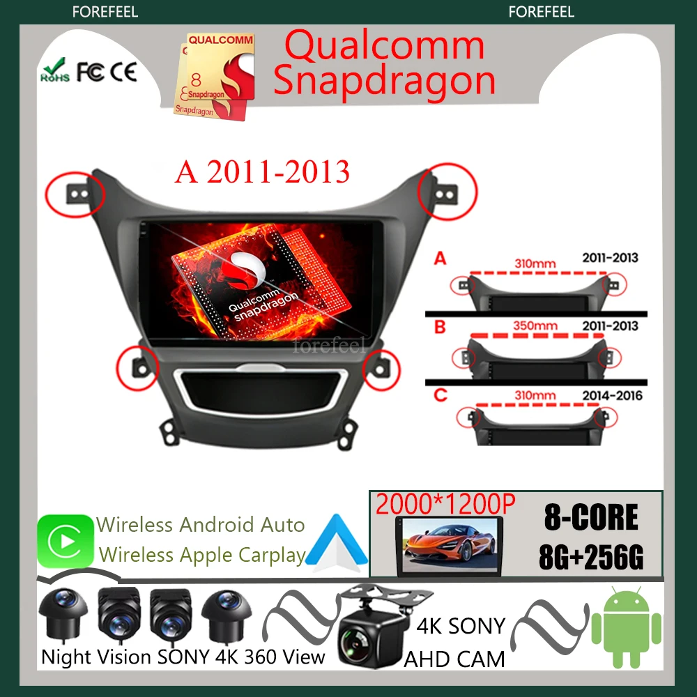 Radio Navigation GPS Android 12 For Hyundai Elantra 5 JK GD MD UD 2011-2016 Car Head Nnit Screen Multimedia Player 5G
Radio Navigation GPS Android 12 For Hyundai Elantra 5 JK GD MD UD 2011-2016 Car Head Nnit Screen Multimedia Player 5G