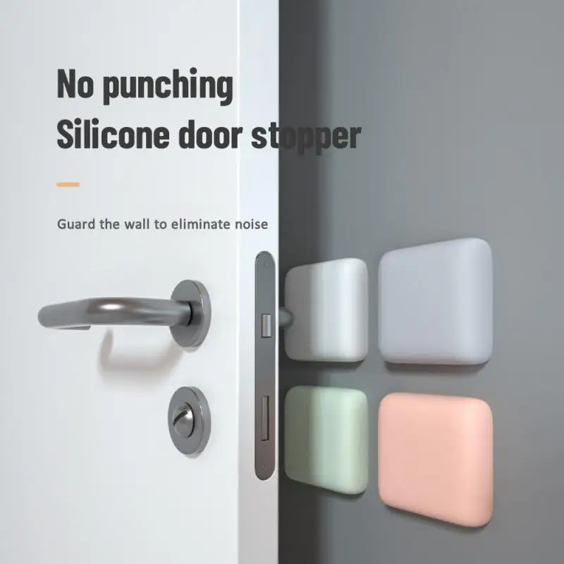 

Silicone Door Stopper Door Handle Anti-collision Pad Self Adhesive Mute Simple Mute Safety Shock Absorption Protection Wall Pad
