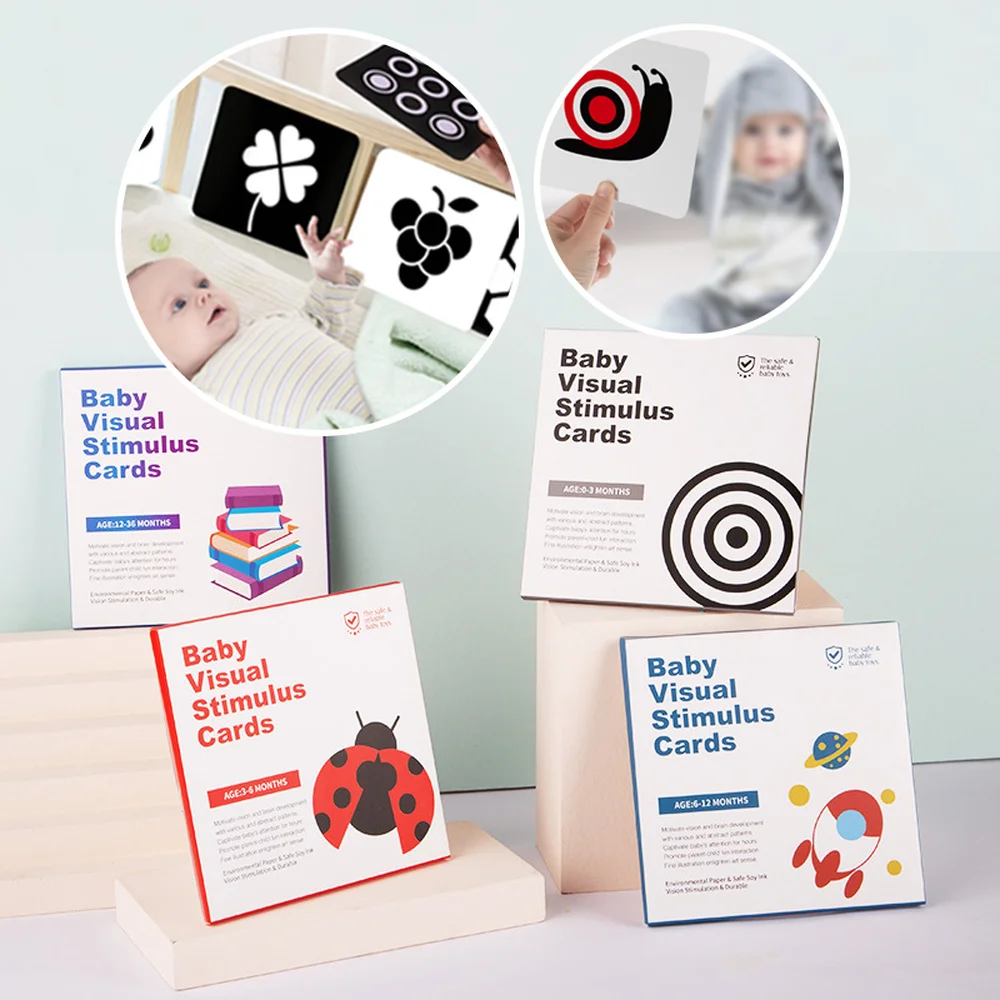 Montessori Baby Visual Stimulation Card Toy Black White Flash Cards High Contrast Visual Stimulation Learning Toys for Children
Montessori Baby Visual Stimulation Card Toy Black White Flash Cards High Contrast Visual Stimulation Learning Toys for Children