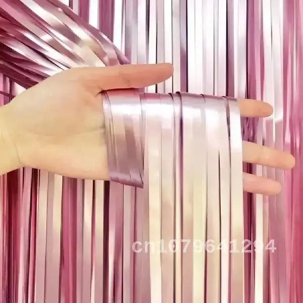 Metal Foil Edge Shiny Rain Curtain 1 * 2m - Line Curtain Birthday Party Wedding Decoration Photography Background Photo Props
Metal Foil Edge Shiny Rain Curtain 1 * 2m - Line Curtain Birthday Party Wedding Decoration Photography Background Photo Props