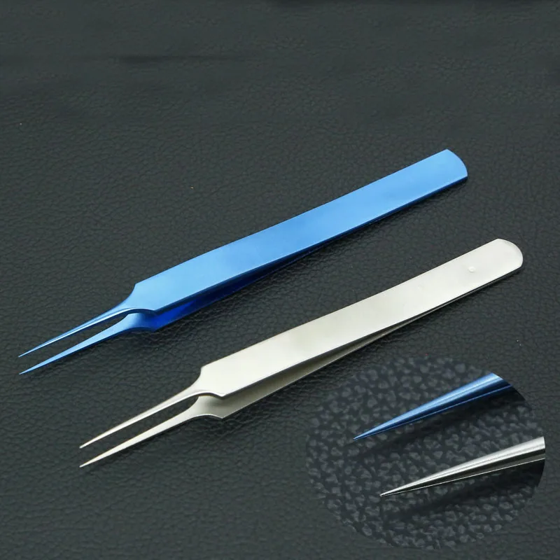 Ophthalmic straight tip tweezers 11cm ultra fine non-damage tweezers Straight tip flying line tweezers Vascular line tweezers Be
Ophthalmic straight tip tweezers 11cm ultra fine non-damage tweezers Straight tip flying line tweezers Vascular line tweezers Be