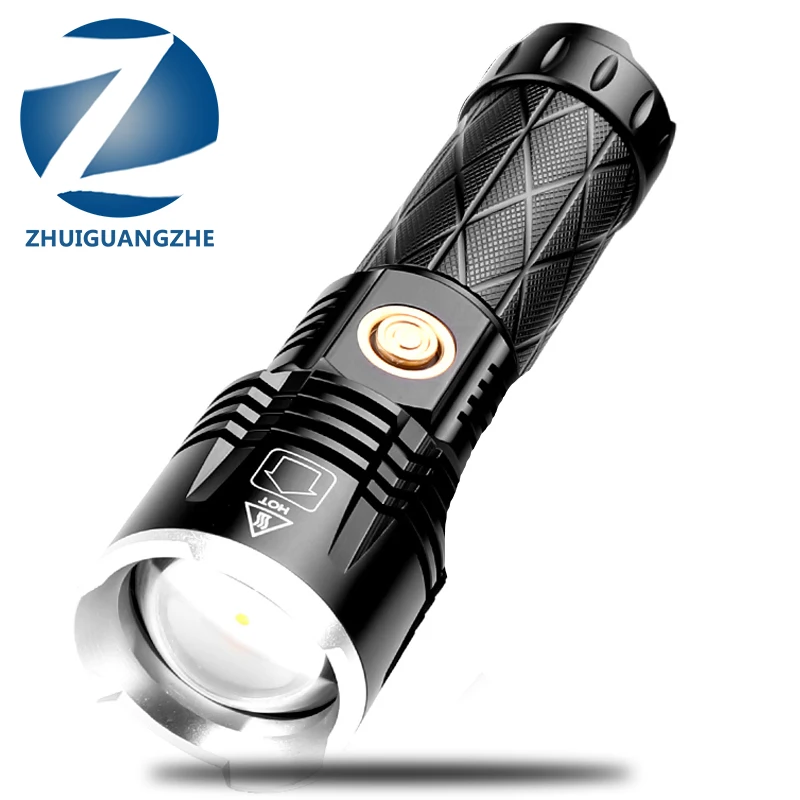 

XHP160 4-core 1,000,000LM Zomable Led Flashlight Rechargeable Powerbank 18650 26650 Battery Torch Aluminum Waterproof Lantern