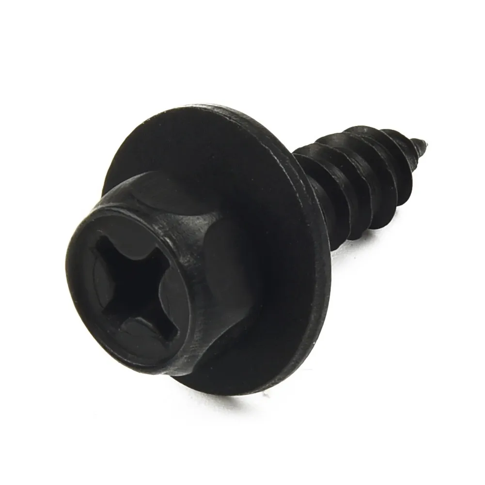 

Fender Bolts Clips 10x Seal Accessories Shield Black Splash Bolt Stem Length 17 Mm Bumper Easy To Install Durable