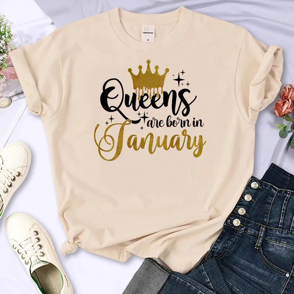 Golden Crown Queen Are Born in January to December Tee women Y2K harajuku funny top female harajuku clothes
Golden Crown Queen Are Born in January to December Tee women Y2K harajuku funny top female harajuku clothes