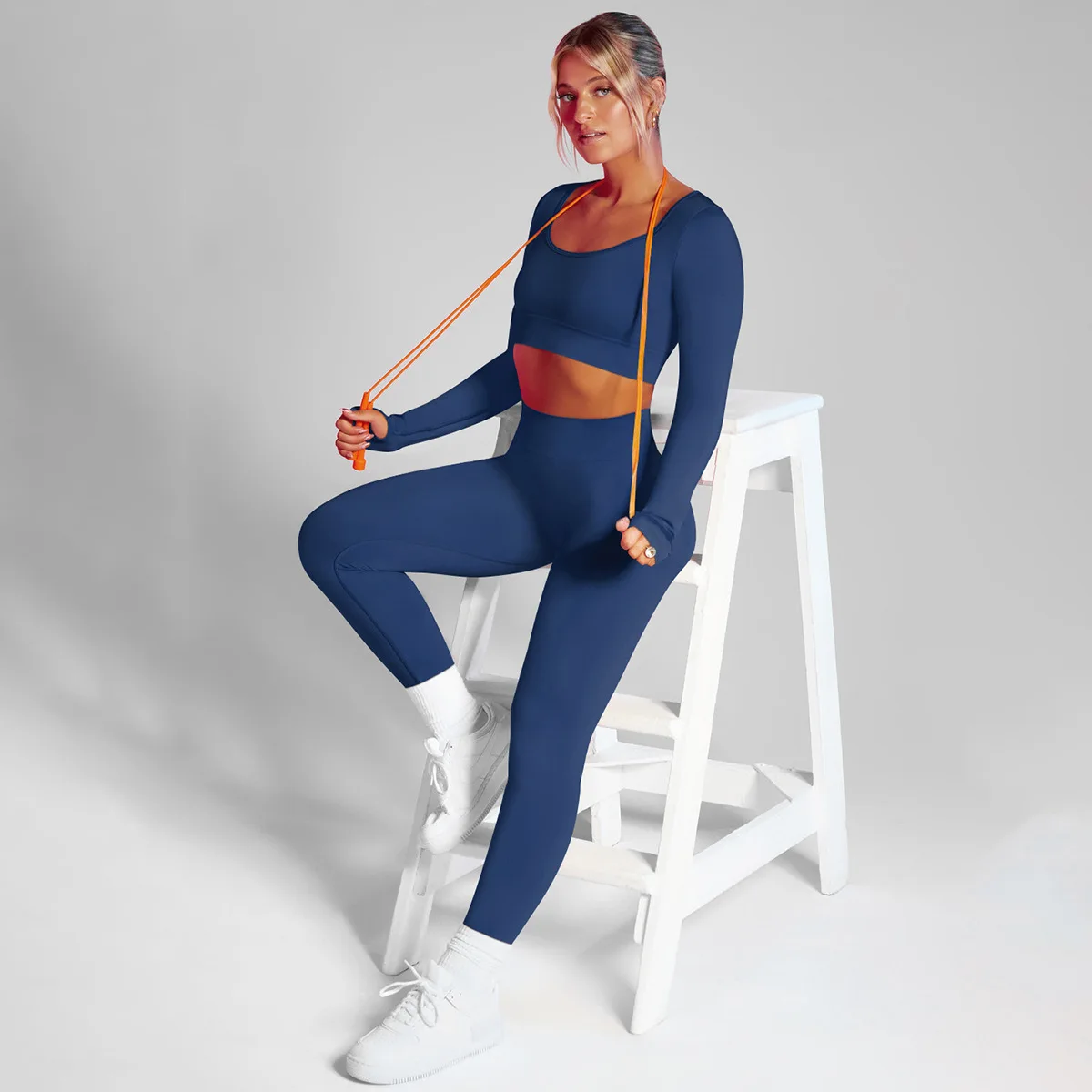 Seamless Yoga Suit Women Gym High Waist Hip Tights Legging Long Sleeve Set Clothes Fitness Top Peach Hip Sports Fitness Suit
Seamless Yoga Suit Women Gym High Waist Hip Tights Legging Long Sleeve Set Clothes Fitness Top Peach Hip Sports Fitness Suit