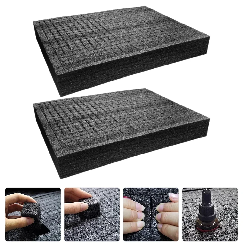

2Pcs Black Black Foam Sheets Express Foam Inserts Delivery Packing Inserts Packing Supply