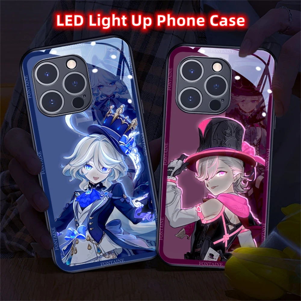 Hot Game Genshin Pattern LED Light Up Glow Luminous Phone Case Back Cover For iPhone 15 14 13 12 11 Pro Max X XS XR 7 8 SE2020
Hot Game Genshin Pattern LED Light Up Glow Luminous Phone Case Back Cover For iPhone 15 14 13 12 11 Pro Max X XS XR 7 8 SE2020