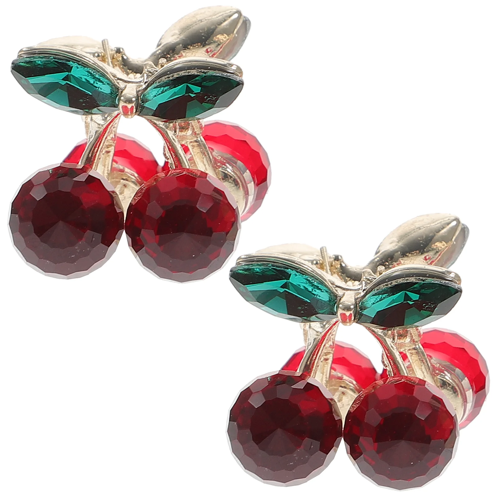 2 Pcs Cherry Barrettes Mini Claw Hair Clips Rhinestone Small Clamp Alloy Lady Headdress Bobby Pins
2 Pcs Cherry Barrettes Mini Claw Hair Clips Rhinestone Small Clamp Alloy Lady Headdress Bobby Pins