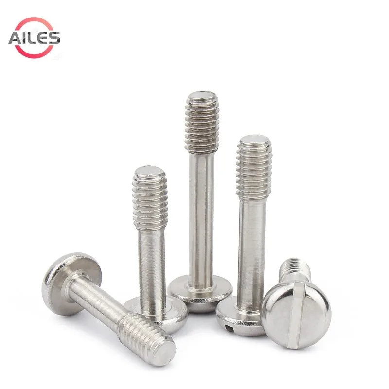

304 Stainless Steel M2.5 M3 M4 M5 M6 M8 Slotted Pan Head Screw with Waisted Shank Round Head Slot Head Unloosing Bolts