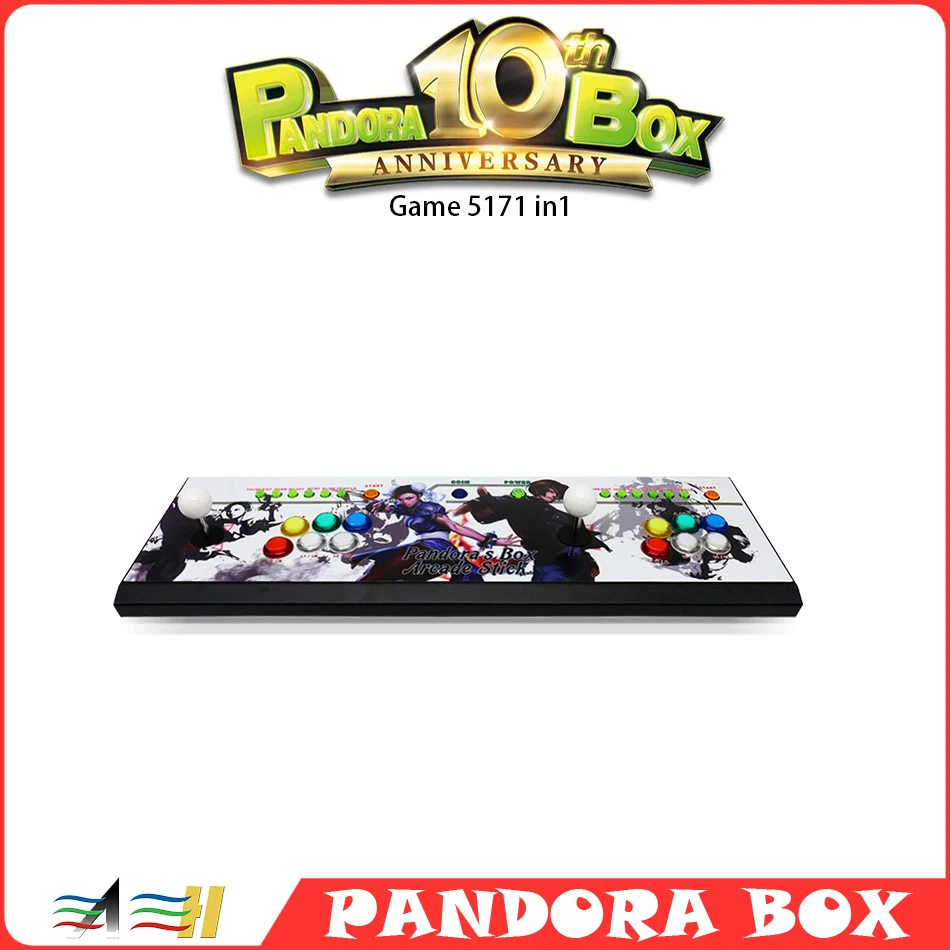 

NEW Pandora Box 10th 5171 in 1 Joystick Retro Arcade Kit Console Boxing Video Game Console for Family Entertainment with 3D Game