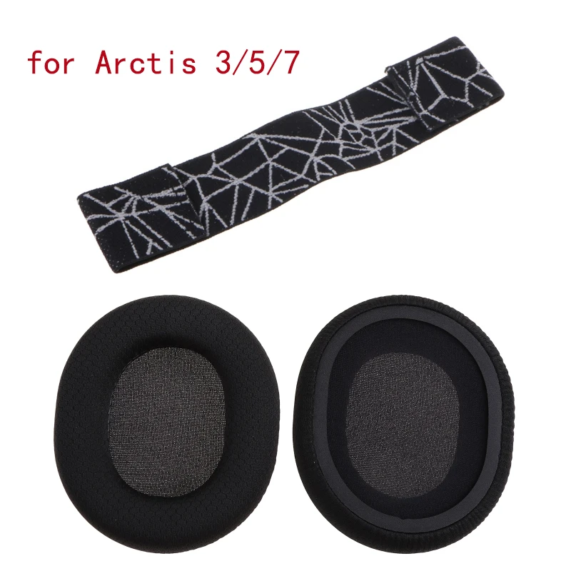 

New Ear Pads Head Beam Audio Cable for Steel Series Arctis 3/5/7 Headphone