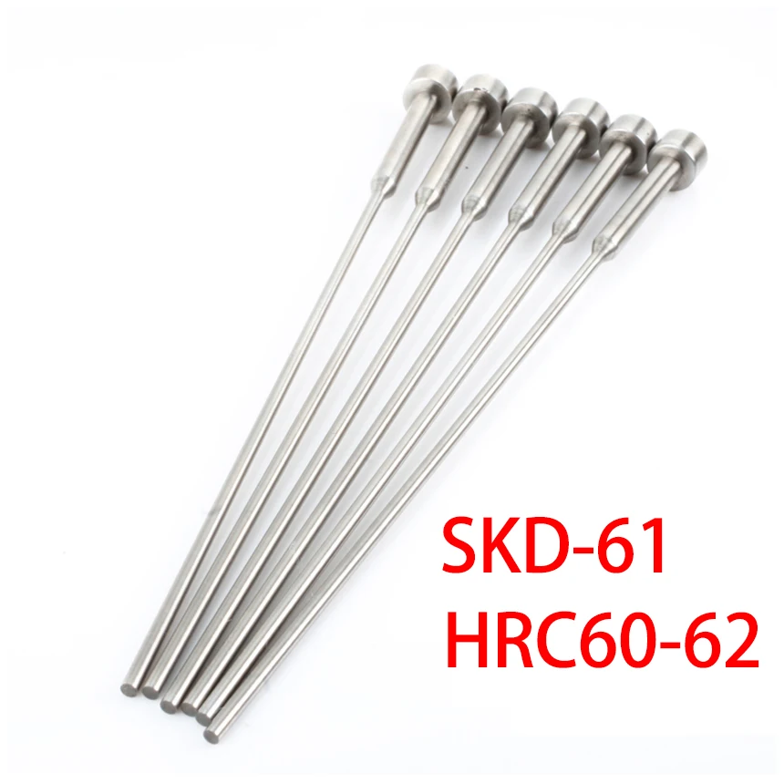 

2*2.5/3*250*50/70/95mm SKD61 HRC60-62 Nitrogenization Treatment Mold Step Shoulder Straight Needle Ejector Pin Sleeve