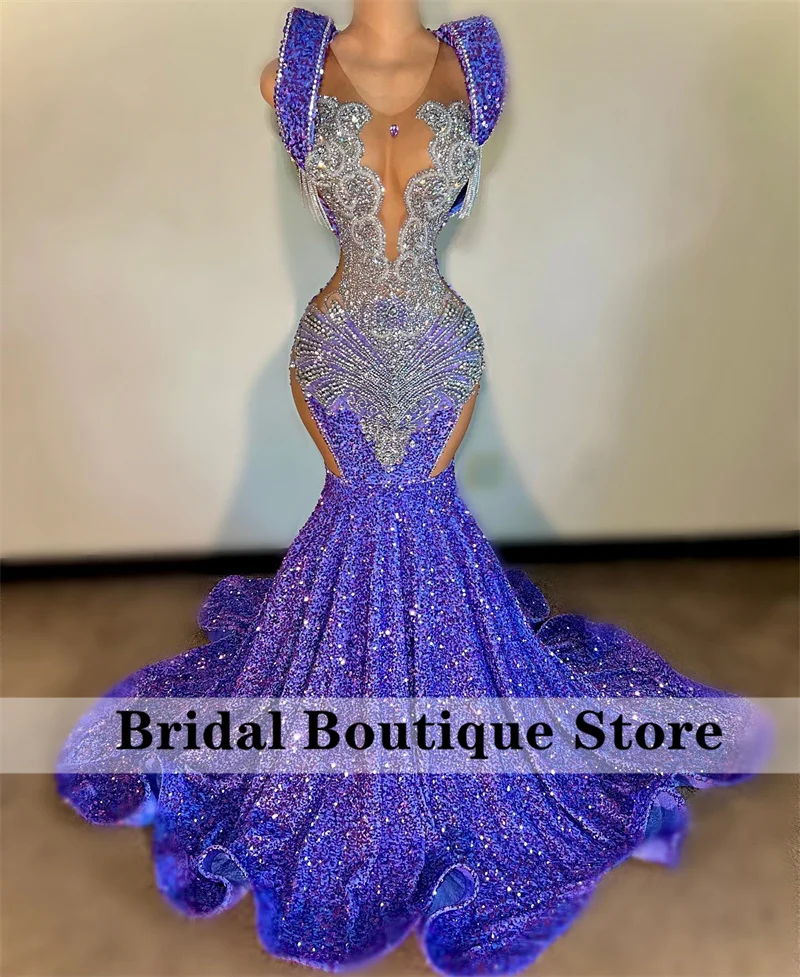 Sexy Sparkly Mermaid Prom Dress 2023 Glitter Crystal Beads Rhinestones Luxury Graduation Party Dress Wedding Gowns Custom Robe
Sexy Sparkly Mermaid Prom Dress 2023 Glitter Crystal Beads Rhinestones Luxury Graduation Party Dress Wedding Gowns Custom Robe
