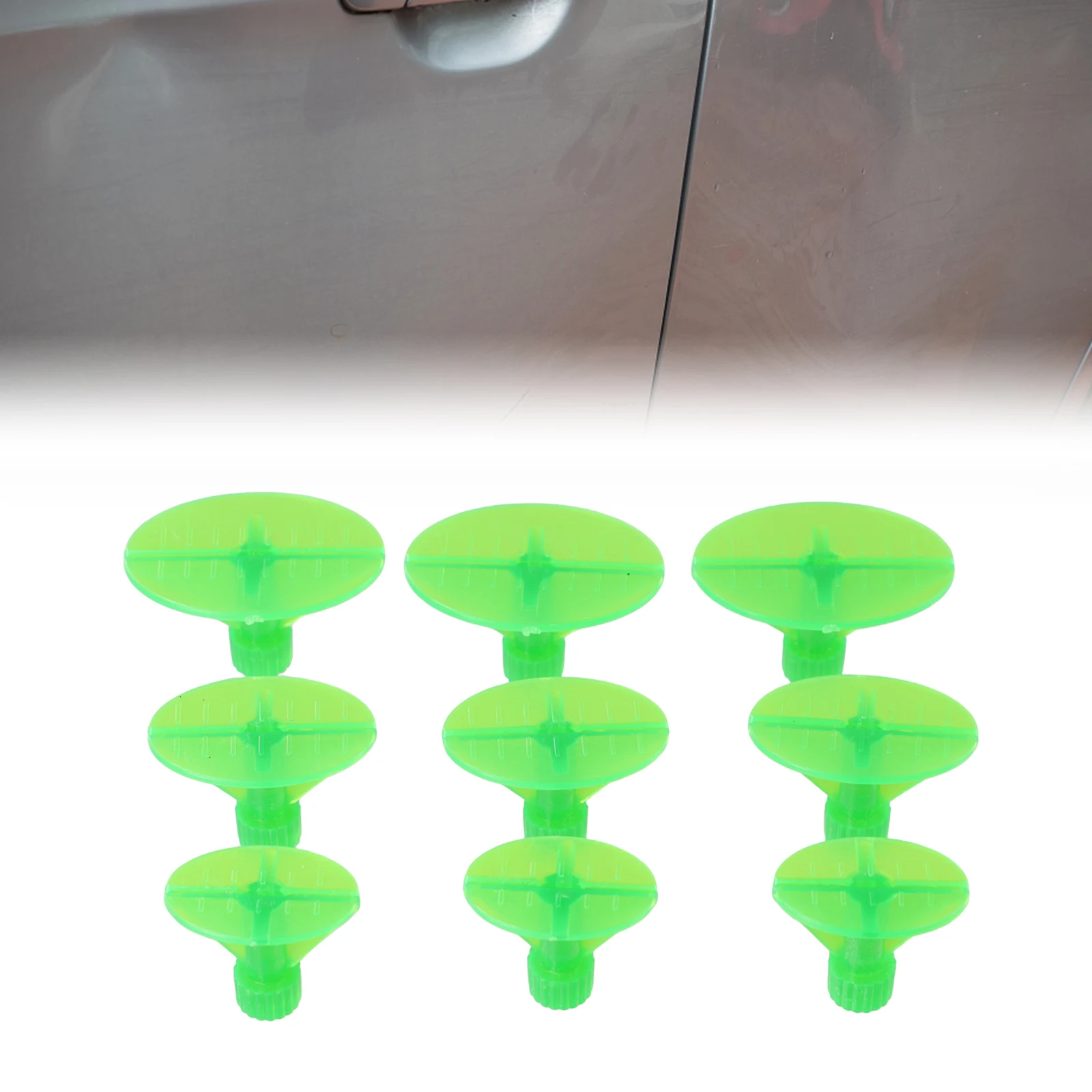9Pcs Glue Pulling Tabs Dent Repair Tools Kit Car Body Dent Puller Removal Dent Remover Kit Green Paintless Dent Repair Tool
9Pcs Glue Pulling Tabs Dent Repair Tools Kit Car Body Dent Puller Removal Dent Remover Kit Green Paintless Dent Repair Tool
