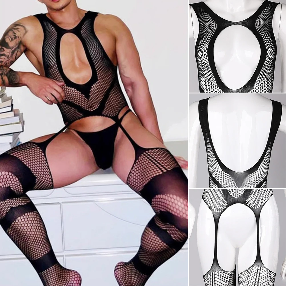 Men Leotard Sexy Breathable See Through Mesh Net Bodysuit Pouch Slimming Underwear Nightclub Sissy Stockings Lingerie Clubwear
Men Leotard Sexy Breathable See Through Mesh Net Bodysuit Pouch Slimming Underwear Nightclub Sissy Stockings Lingerie Clubwear
