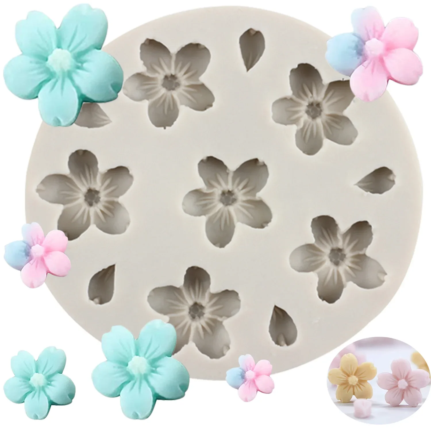 Силиконовая форма Sakura, формы для мастики с цветами персика, инструменты для украшения тортов, формы для конфет из смолы
Силиконовая форма Sakura, формы для мастики с цветами персика, инструменты для украшения тортов, формы для конфет из смолы