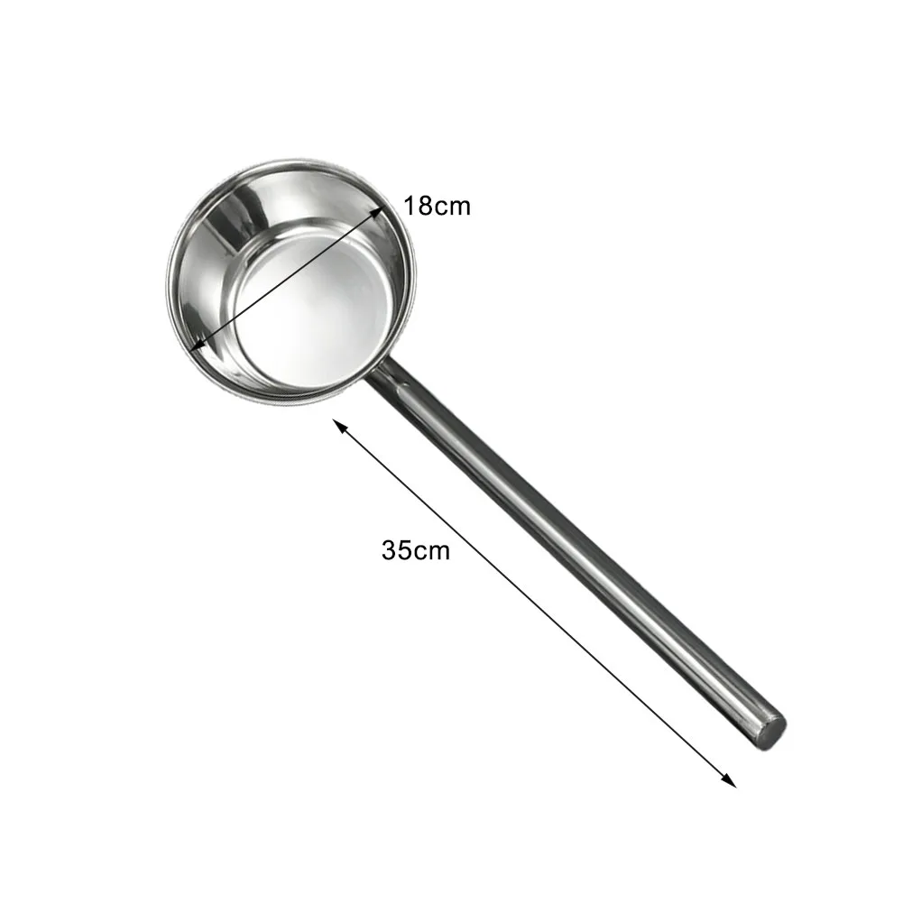 Stainless Steel Ladle with Extra Long Handles for Easy Serving Pouring Spoon for Soup Water Scoops Kitchen Supplies
Stainless Steel Ladle with Extra Long Handles for Easy Serving Pouring Spoon for Soup Water Scoops Kitchen Supplies