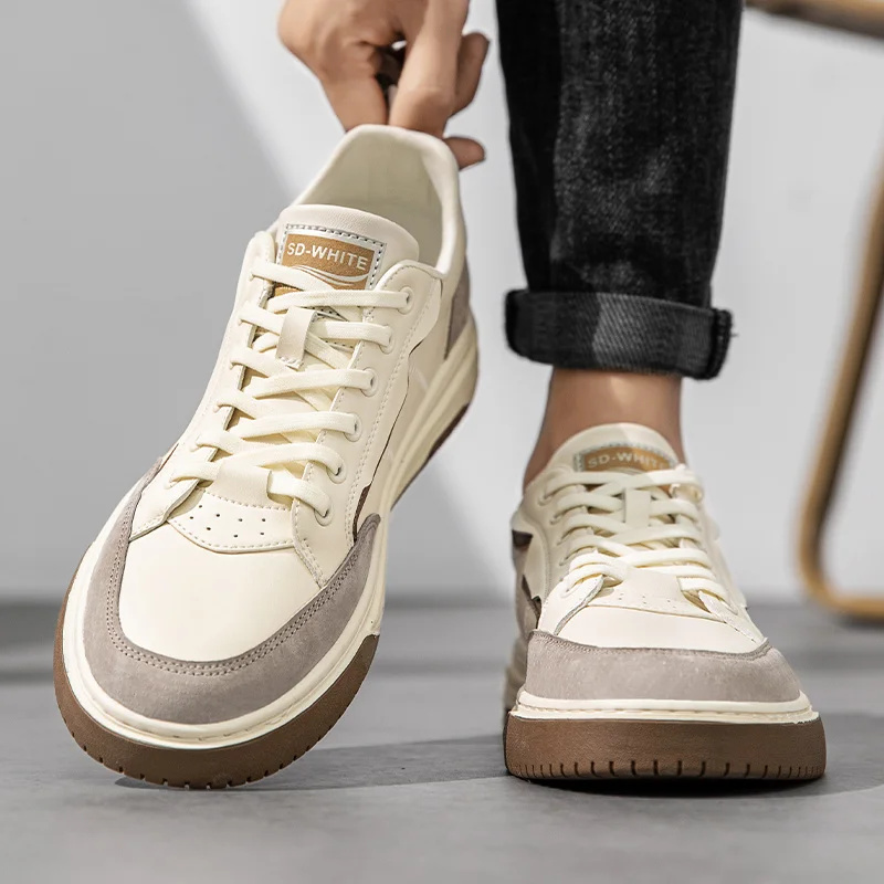 Fashion Mens Casual Leather Shoes Lace Up Men Sneakers New Trend Outdoor Footwear British Fashion Male Retro Classic Skate Shoes
Fashion Mens Casual Leather Shoes Lace Up Men Sneakers New Trend Outdoor Footwear British Fashion Male Retro Classic Skate Shoes