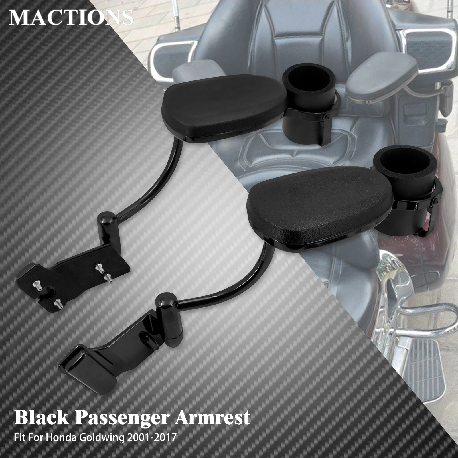Motorcycle Rear Passenger Adjustable Armrests Arm Rest Mounting Brackets Accessories For Honda Goldwing GL1800 GL 1800 2001-2017
Motorcycle Rear Passenger Adjustable Armrests Arm Rest Mounting Brackets Accessories For Honda Goldwing GL1800 GL 1800 2001-2017
