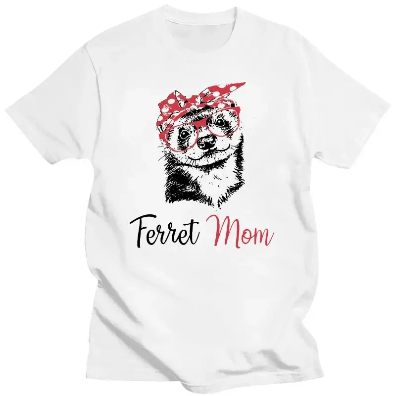 Mens Clothing Summer Fashion Women Short Sleeve Ferret Mom Print T-Shirt Funny Animal Design Harajuku Woman Casual Tops
Mens Clothing Summer Fashion Women Short Sleeve Ferret Mom Print T-Shirt Funny Animal Design Harajuku Woman Casual Tops