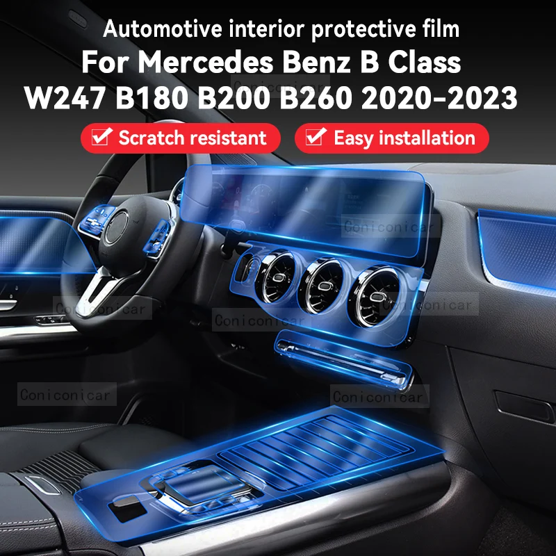 For Merceds Benz Class B W247 B180 B200 B260 2020-2023 Car Interior Gearbox Panel Sticker Anti-Scratch Protective Film Repair
For Merceds Benz Class B W247 B180 B200 B260 2020-2023 Car Interior Gearbox Panel Sticker Anti-Scratch Protective Film Repair