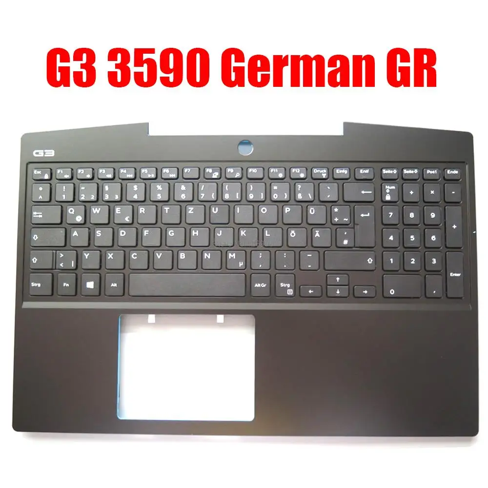 

German GR Laptop Palmrest For DELL G3 3590 3500 0P0NG7 P0NG7 0N6P22 N6P22 05DC76 5DC76 0FPD93 FPD93 Without Backlit Keyboard New