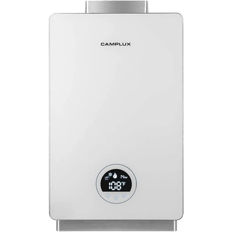 

Tankless Water Heater Propane, Camplux 3.18 GPM Instant Hot with Fahrenheit Digital Display, Residential Ga