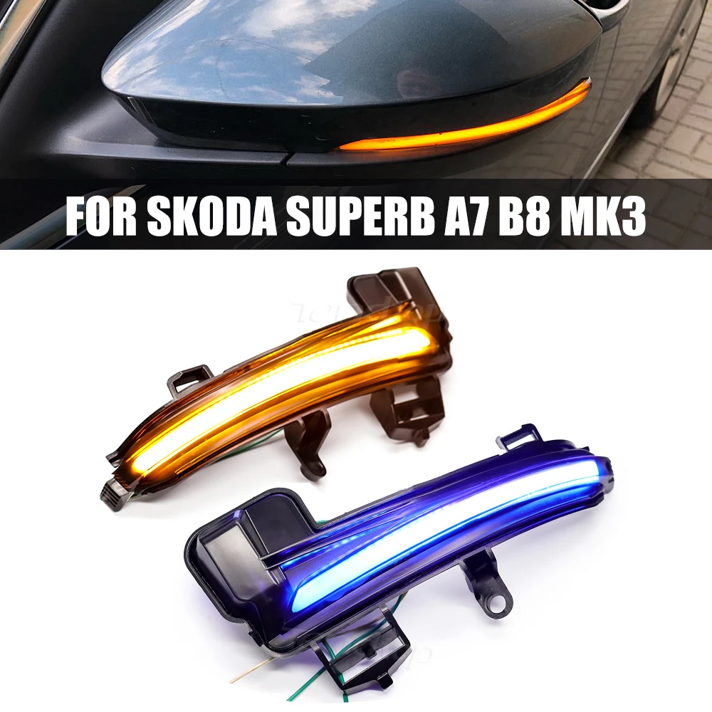 Dynamic Blinker LED Flashing Turn Signal Lights Side Marker Indicator For Skoda Superb A7 B8 MK3 III Typ 3V 2016 2017 2018 2019
Dynamic Blinker LED Flashing Turn Signal Lights Side Marker Indicator For Skoda Superb A7 B8 MK3 III Typ 3V 2016 2017 2018 2019